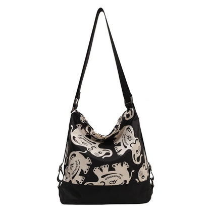 Ladies Leisure Crossbody Bags Women's Fashion Versatile Canvas Shoulder Bags Female Simplicity Large-capacity Commute Handbags