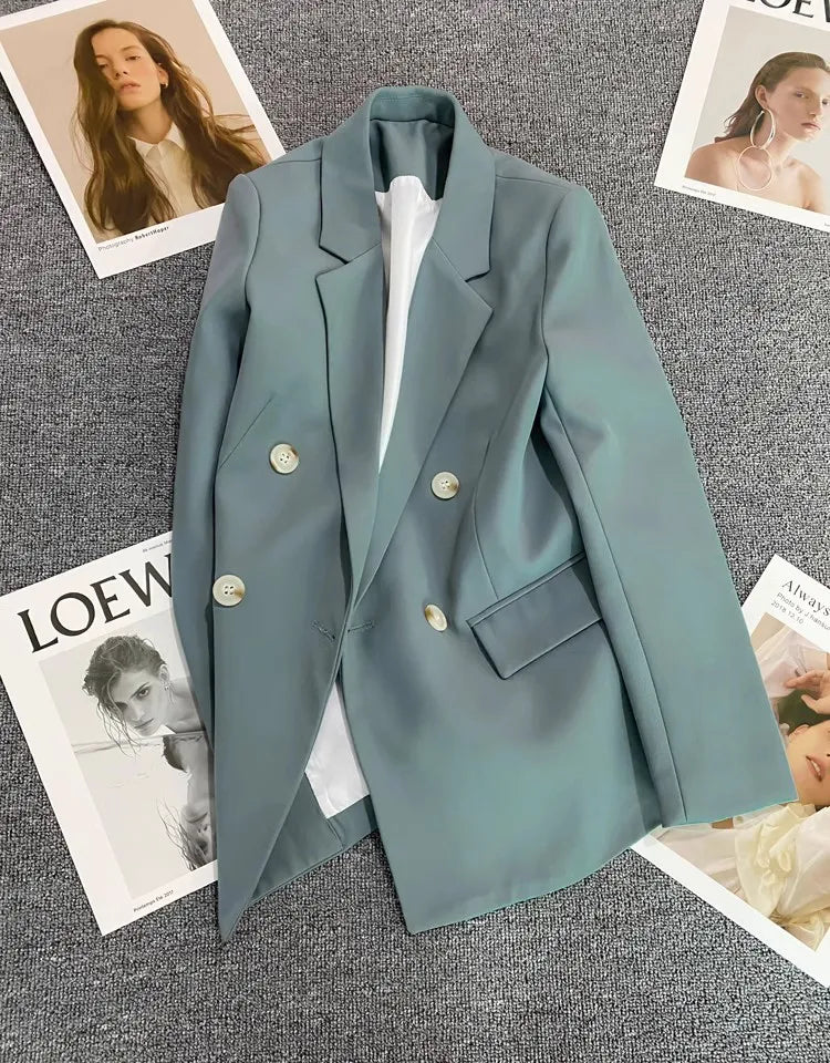 Ladies Long Sleeve Spring Casual Blazer New Fashion Business Suits Women Work Office Blazer Women Jackets Coats