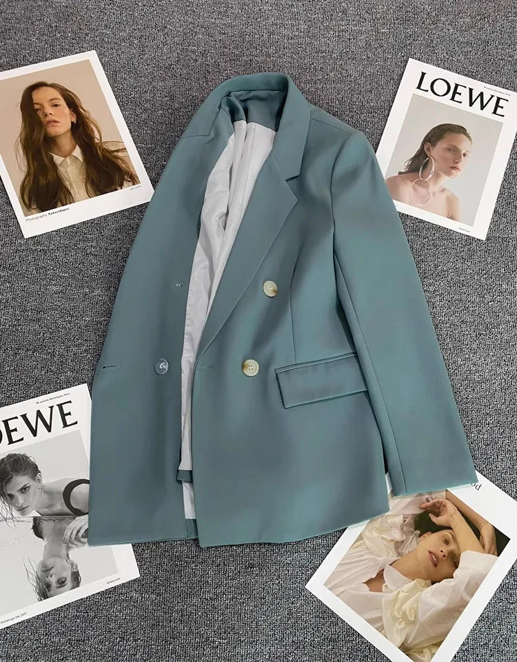 Ladies Long Sleeve Spring Casual Blazer New Fashion Business Suits Women Work Office Blazer Women Jackets Coats