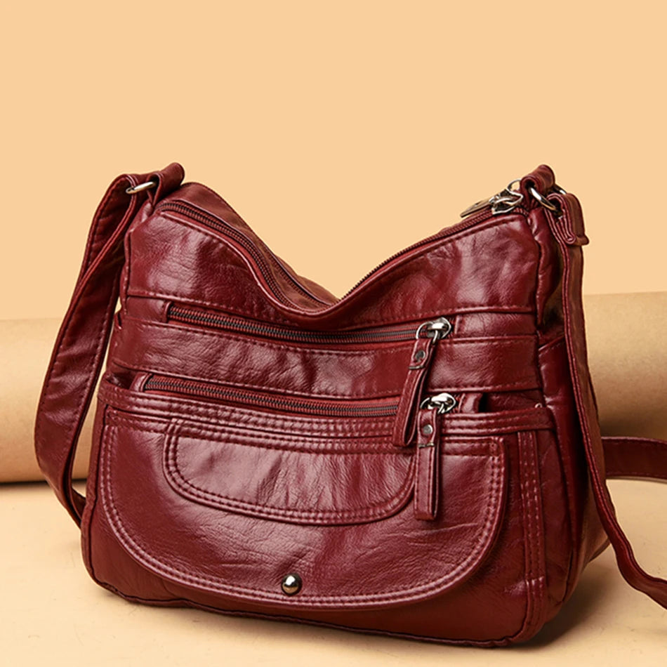 Ladies Luxury Brand Handbags Sac A Main Crossbody Bags for Women 2021 Leather Shoulder Bags Female Messenger Bag Soft Flap Bag