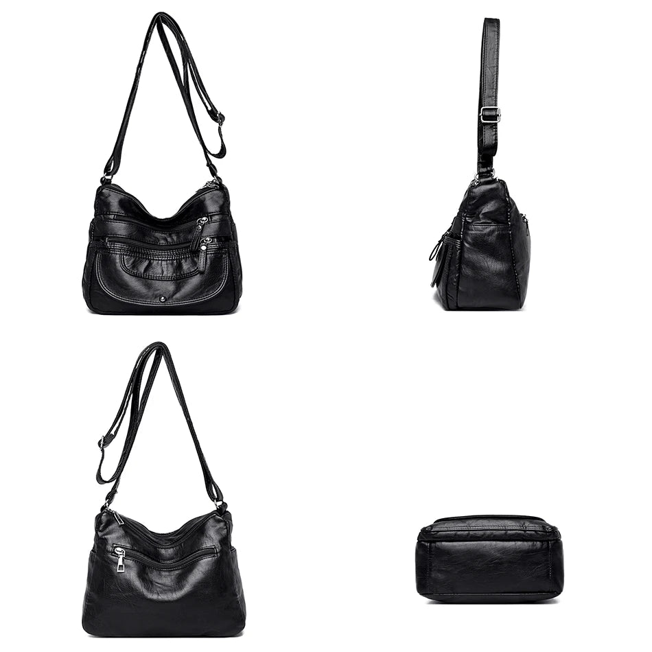 Ladies Luxury Brand Handbags Sac A Main Crossbody Bags for Women 2021 Leather Shoulder Bags Female Messenger Bag Soft Flap Bag