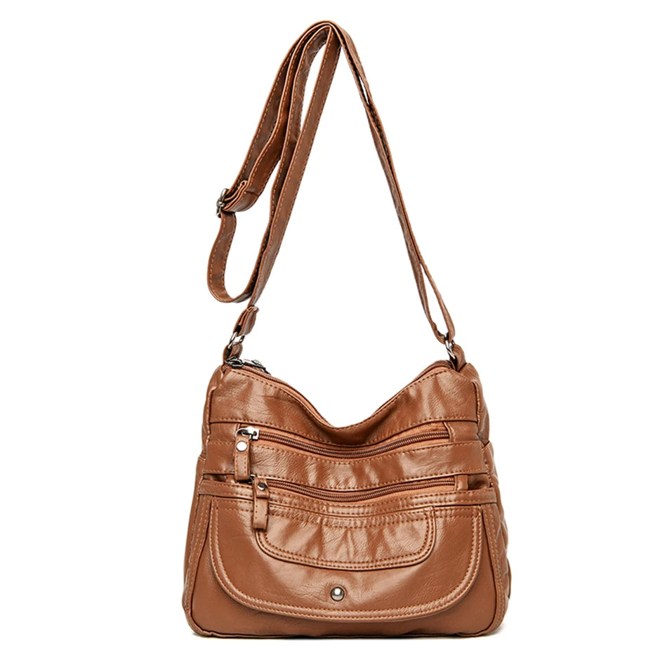 Ladies Luxury Brand Handbags Sac A Main Crossbody Bags for Women 2021 Leather Shoulder Bags Female Messenger Bag Soft Flap Bag