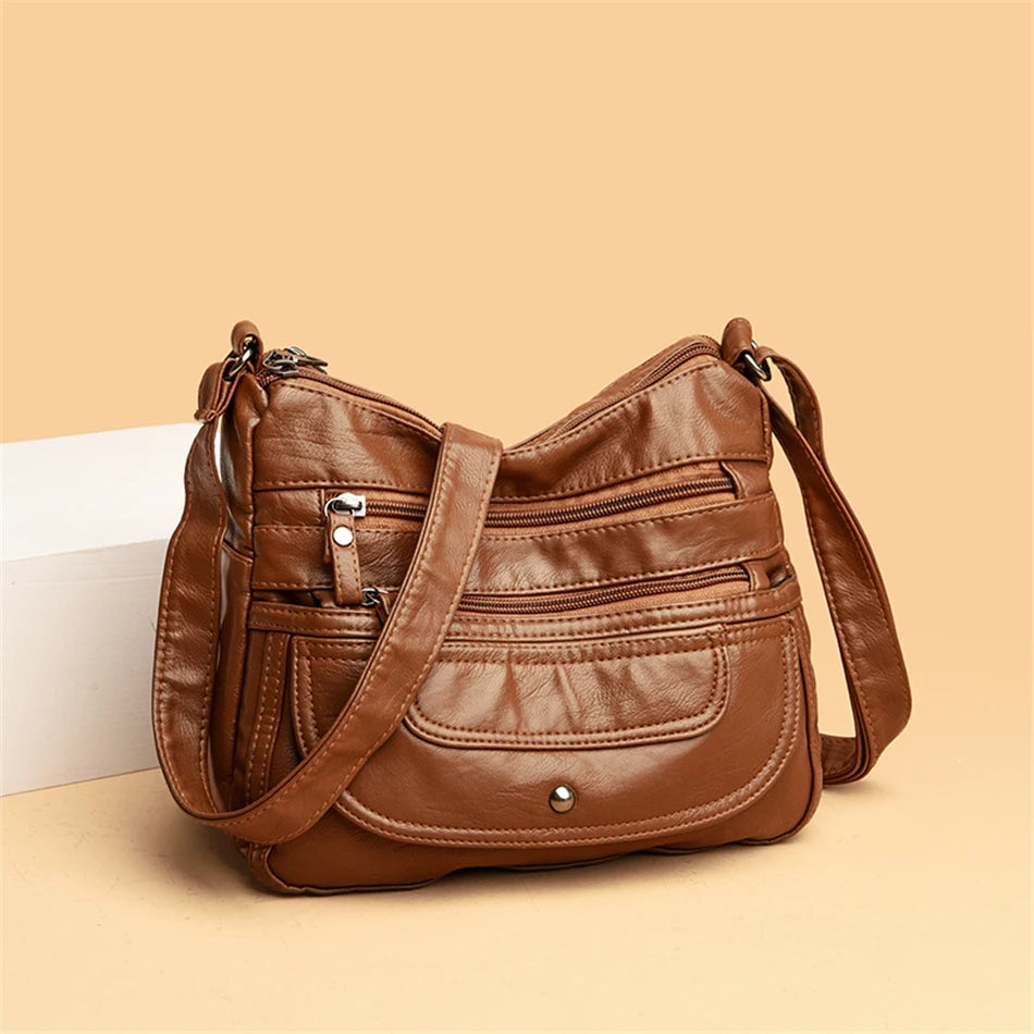 Ladies Luxury Brand Handbags Sac A Main Crossbody Bags for Women 2021 Leather Shoulder Bags Female Messenger Bag Soft Flap Bag