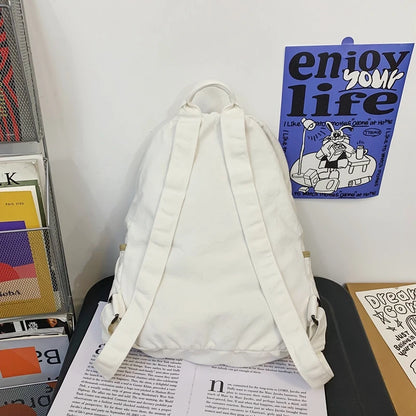 Ladies Male Vintage Green Canvas College Backpack Fashion Female Laptop Girl Travel Boy Leisure Retro Book Men Women School Bags
