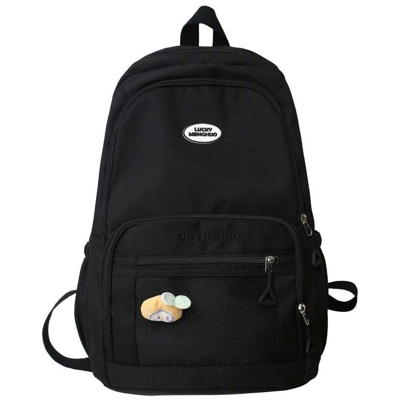 Ladies Mesh Leisure Waterproof Bag Girl Travel Book Backpack Nylon Fashion Female Cute College Backpack Women Laptop School Bags