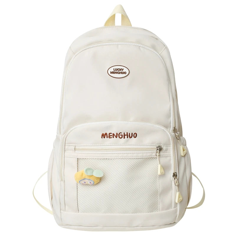 Ladies Mesh Leisure Waterproof Bag Girl Travel Book Backpack Nylon Fashion Female Cute College Backpack Women Laptop School Bags