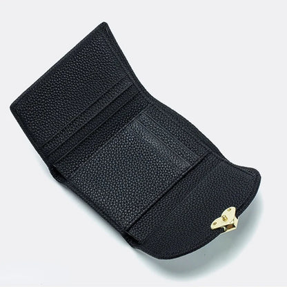 Ladies Multi Slot Short Wallet Card Bag Genuine Leather Ultrathin Coin Purse
