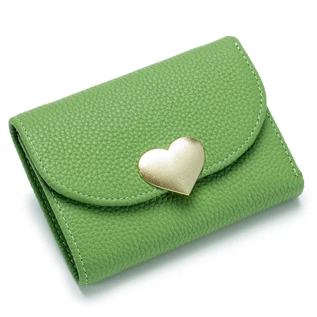 Ladies Multi Slot Short Wallet Card Bag Genuine Leather Ultrathin Coin Purse