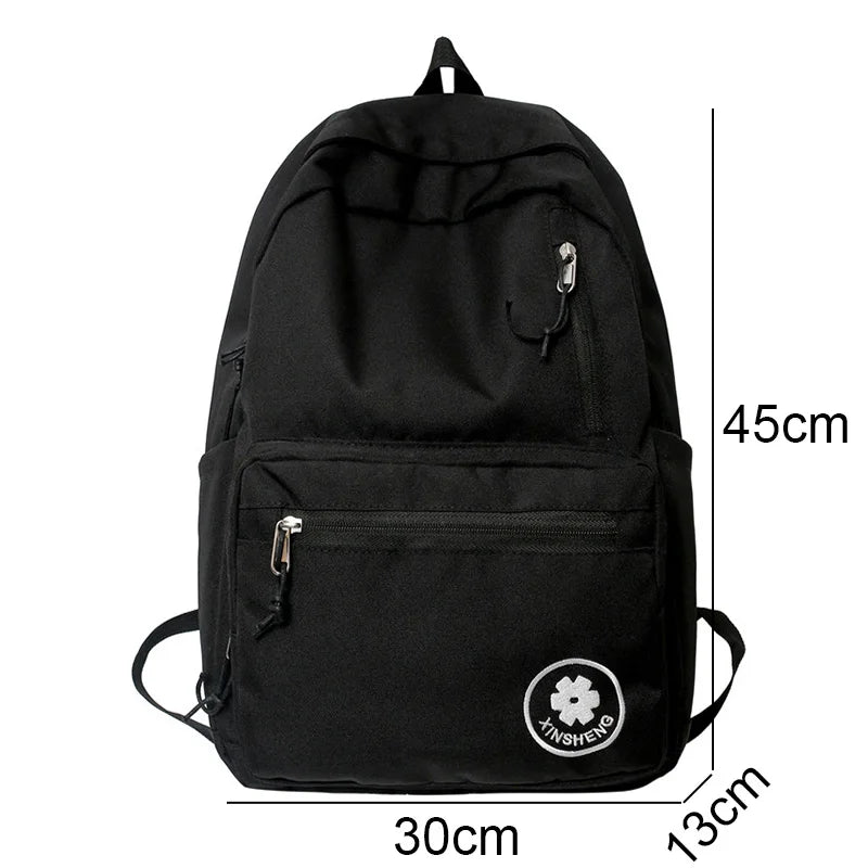 Ladies Pink Book Bag Women Cute Nylon Student Backpack Trendy Cool Female College Laptop Backpack Fashion Kawaii Girl School Bag