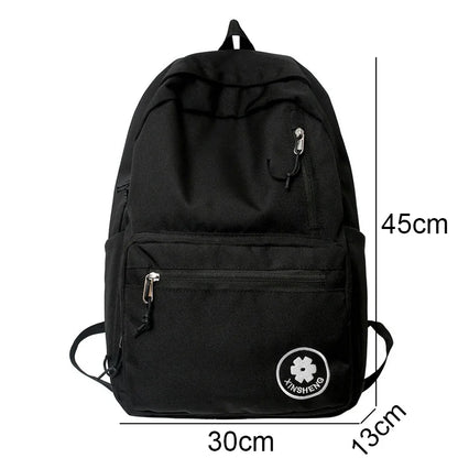 Ladies Pink Book Bag Women Cute Nylon Student Backpack Trendy Cool Female College Laptop Backpack Fashion Kawaii Girl School Bag