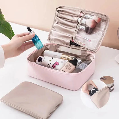 Ladies Portable High Appearance Index Cosmetic Large-capacity Travel Washing Three-dimensional Makeup Storage Bag