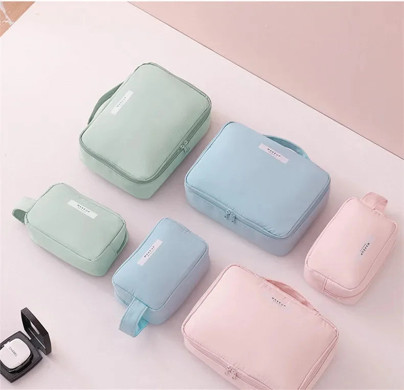 Ladies Portable High Appearance Index Cosmetic Large-capacity Travel Washing Three-dimensional Makeup Storage Bag