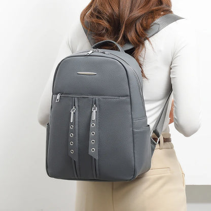 Ladies Travel Bags Fashion Backpacks Female High Quality Leather Bagpack For Women Rucksacks Large Capacity School Bag Mochilas