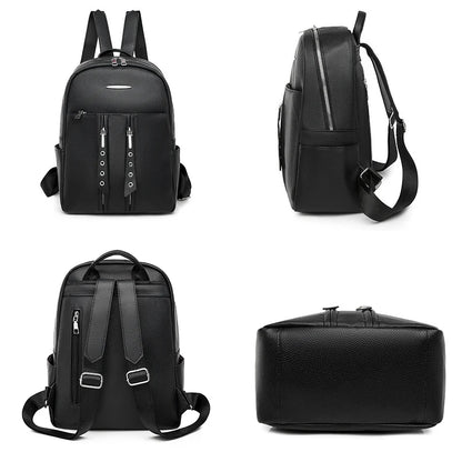 Ladies Travel Bags Fashion Backpacks Female High Quality Leather Bagpack For Women Rucksacks Large Capacity School Bag Mochilas