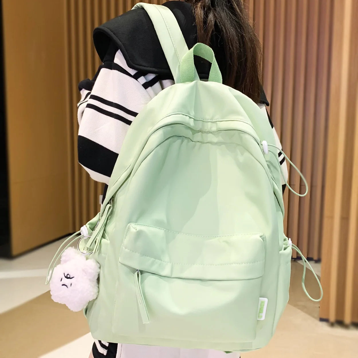 Ladies Waterproof Drawstring Laptop Women BookBag Fashion Girl Kawaii Nylon School Backpack Female Travel College Backpacks Cool