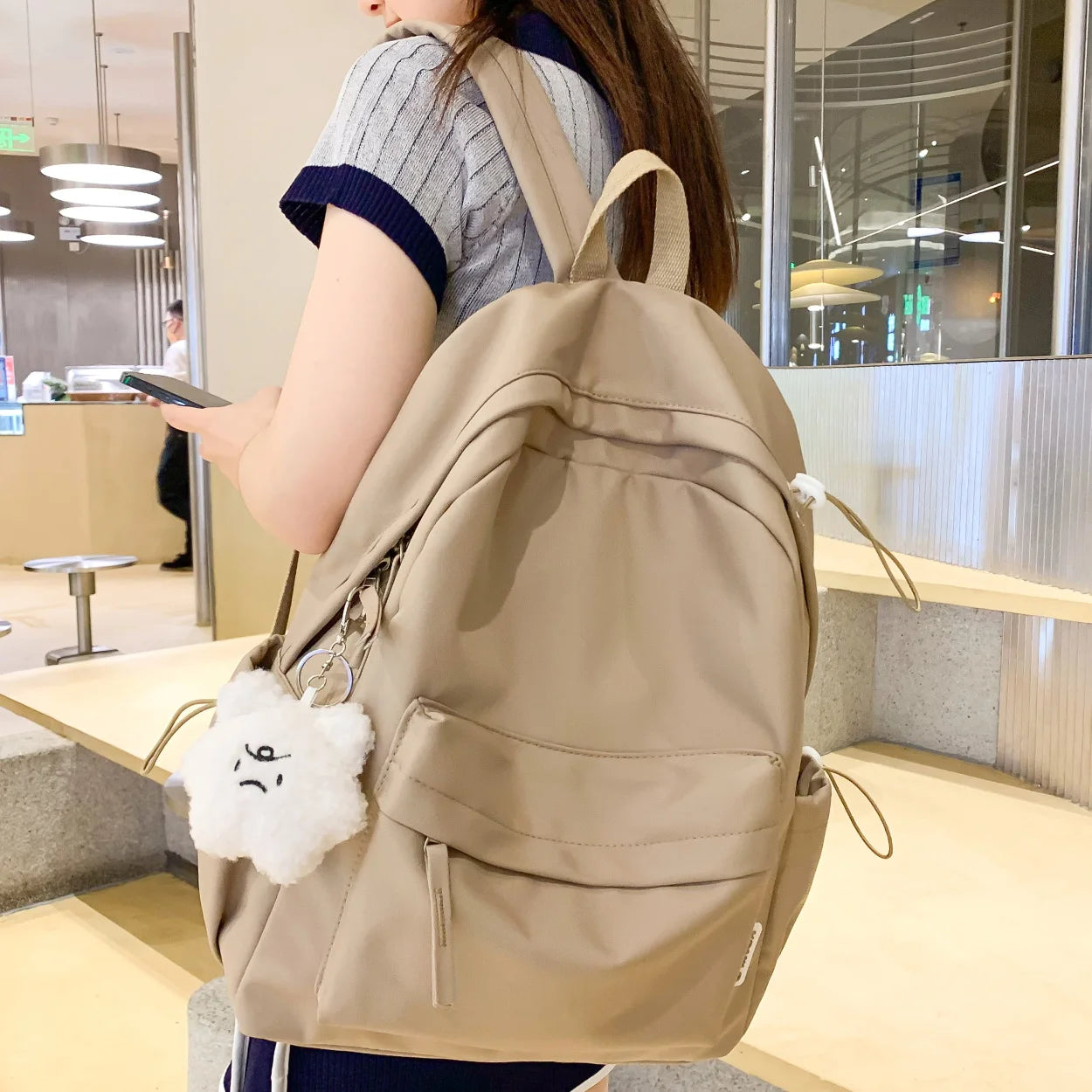 Ladies Waterproof Drawstring Laptop Women BookBag Fashion Girl Kawaii Nylon School Backpack Female Travel College Backpacks Cool