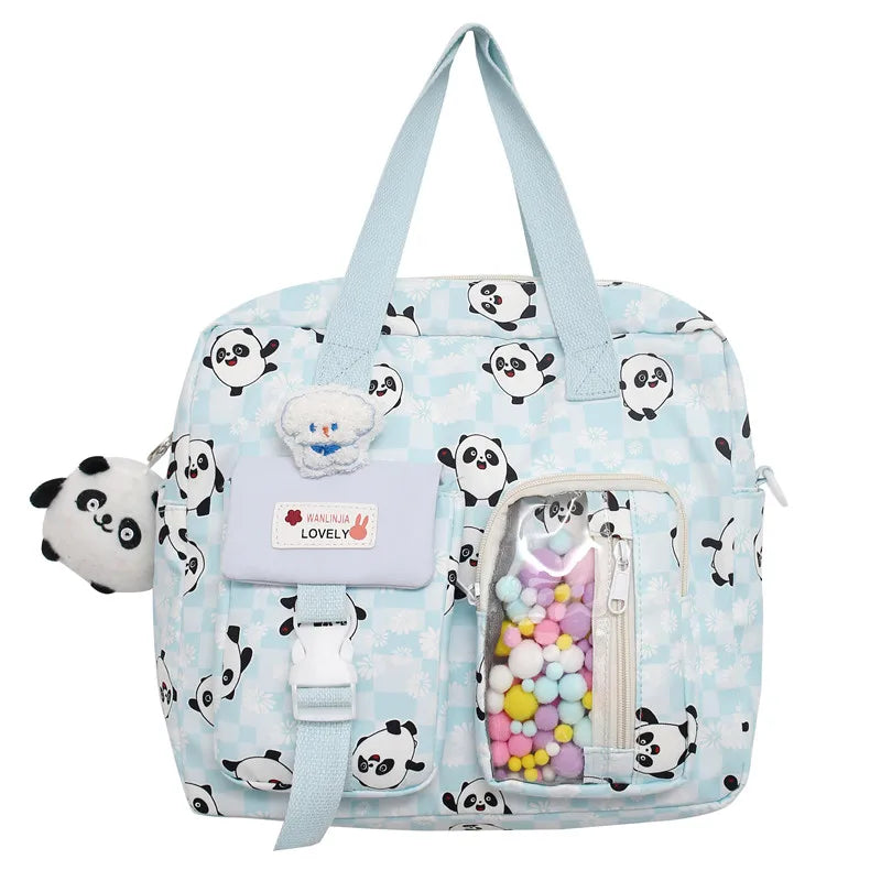 Ladies Waterproof Kawaii Cartoon College Backpack Trendy Women Small School Bag Girl Travel Cute Book Backpack Female Laptop Bag