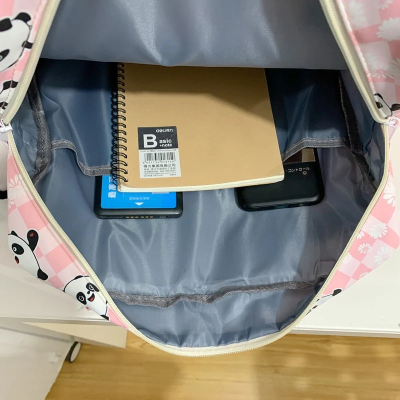 Ladies Waterproof Kawaii Cartoon College Backpack Trendy Women Small School Bag Girl Travel Cute Book Backpack Female Laptop Bag