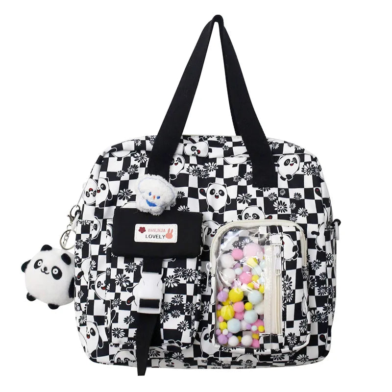 Ladies Waterproof Kawaii Cartoon College Backpack Trendy Women Small School Bag Girl Travel Cute Book Backpack Female Laptop Bag