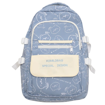 Ladies Waterproof Laptop BookBag Girl Printing Trendy Cute College Backpack Fashion Female Travel School Bags Women Kawaii Nylon