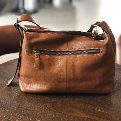 Lady Cowhide large capacity single shoulder bag leather crossbody  travel  Casual Soft Hobo Female Messenger Real Skin Handbag