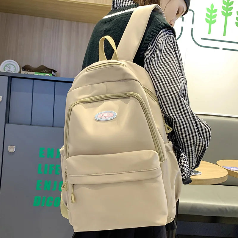 Lady Cute Fashion Female Travel Teenage College Backpack Trendy Girl Kawaii Nylon Leisure Backpack Women Laptop Student Book Bag