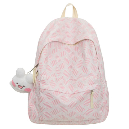 Lady Cute Pink Laptop Female Travel Trendy Student Book Bag New Girl Kawaii Nylon School Bag Fashion Women College Backpack Teen