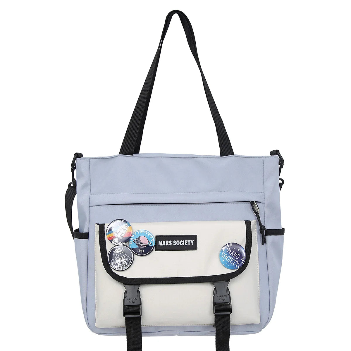 Lady Design Shoulder Bag Messenger Travel Women Fashion Men High School Girls Crossbody Bag Boy Badge High Capacity Handbag Teen