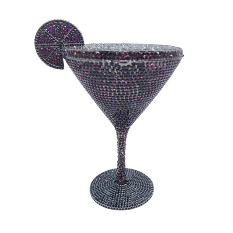 Lady Goblet Shaped Crystals Evening Clutch Purse Bags Women 2024 Diamonds Metal Purses And Handbags Wedding Party Day Clutches