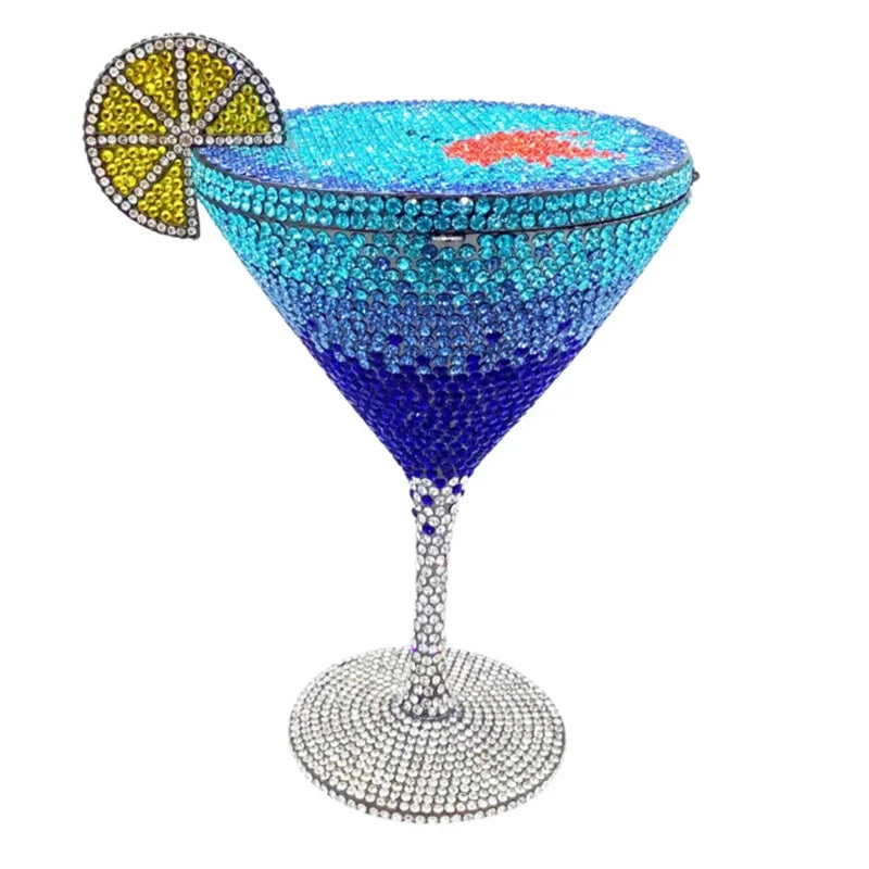 Lady Goblet Shaped Crystals Evening Clutch Purse Bags Women 2024 Diamonds Metal Purses And Handbags Wedding Party Day Clutches