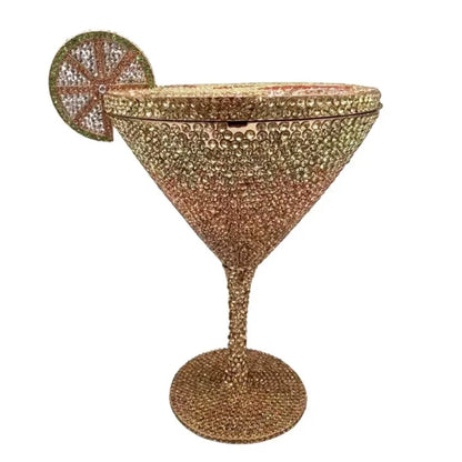 Lady Goblet Shaped Crystals Evening Clutch Purse Bags Women 2024 Diamonds Metal Purses And Handbags Wedding Party Day Clutches