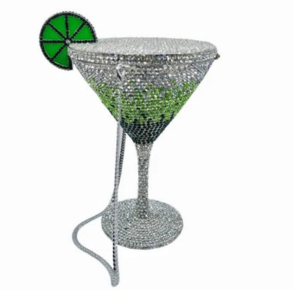 Lady Goblet Shaped Crystals Evening Clutch Purse Bags Women 2024 Diamonds Metal Purses And Handbags Wedding Party Day Clutches