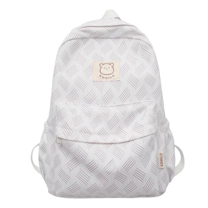 Lady Kawaii Printing Waterproof College Backpack Fashion Women School Bag Girl Travel Cute Book Backpack Female Laptop Nylon Bag