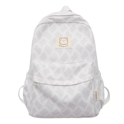 Lady Kawaii Printing Waterproof College Backpack Fashion Women School Bag Girl Travel Cute Book Backpack Female Laptop Nylon Bag