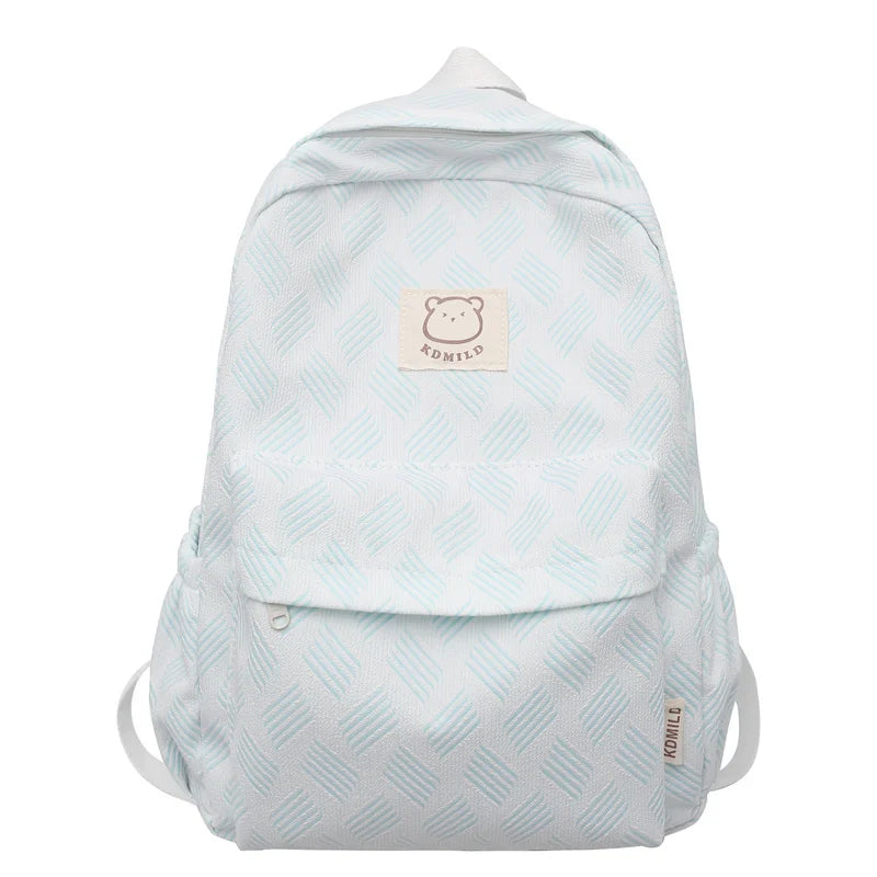 Lady Kawaii Printing Waterproof College Backpack Fashion Women School Bag Girl Travel Cute Book Backpack Female Laptop Nylon Bag
