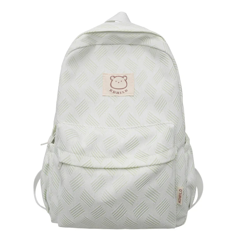 Lady Kawaii Printing Waterproof College Backpack Fashion Women School Bag Girl Travel Cute Book Backpack Female Laptop Nylon Bag