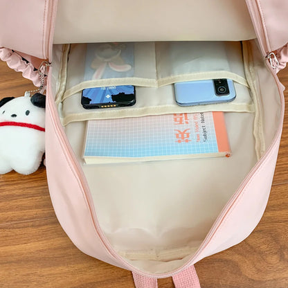 Lady Kawaii Waterproof Laptop Cool Fashion Female Travel High Capacity Book Bag Women College Backpack Girl Nylon School Bag New