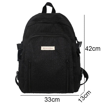 Lady Leisure Pink Women Kawaii New Nylon Laptop Book Bag Trendy Girl Travel School Bag Fashion Cute Female College Backpack Cool