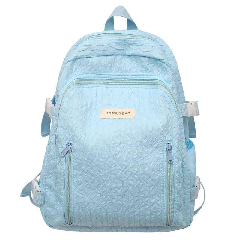 Lady Leisure Pink Women Kawaii New Nylon Laptop Book Bag Trendy Girl Travel School Bag Fashion Cute Female College Backpack Cool