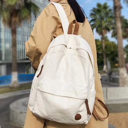 Lady Male Canvas Vintage College Backpack Cool Girl Boy Travel Leisure Retro Book Bag Fashion Female Laptop Men Women School Bag