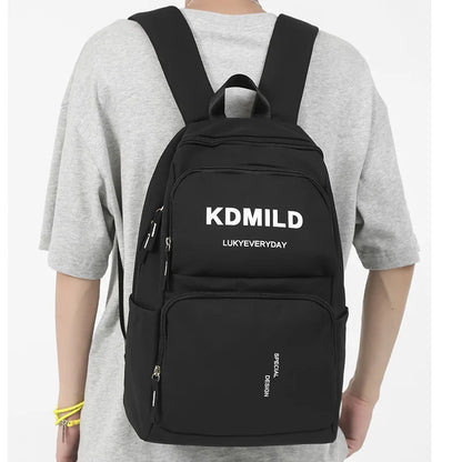 Lady Male White Book Bag Cool Trendy Laptop College Backpack Fashion Boy Girl School Bag Men Women Travel Student Backpack Nylon