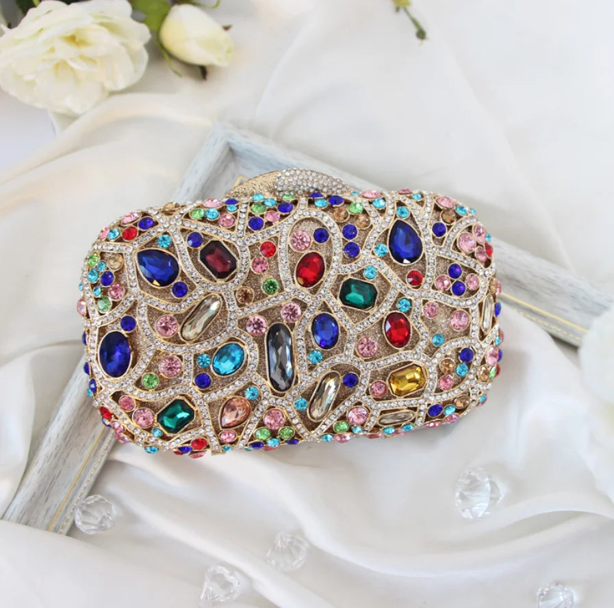 Lady Party Wedding Bridal Diamond Women Evening Bags Clutch Purse Clutches Bags Handbags Bridal Crystal Clutch Minaudiere Bag