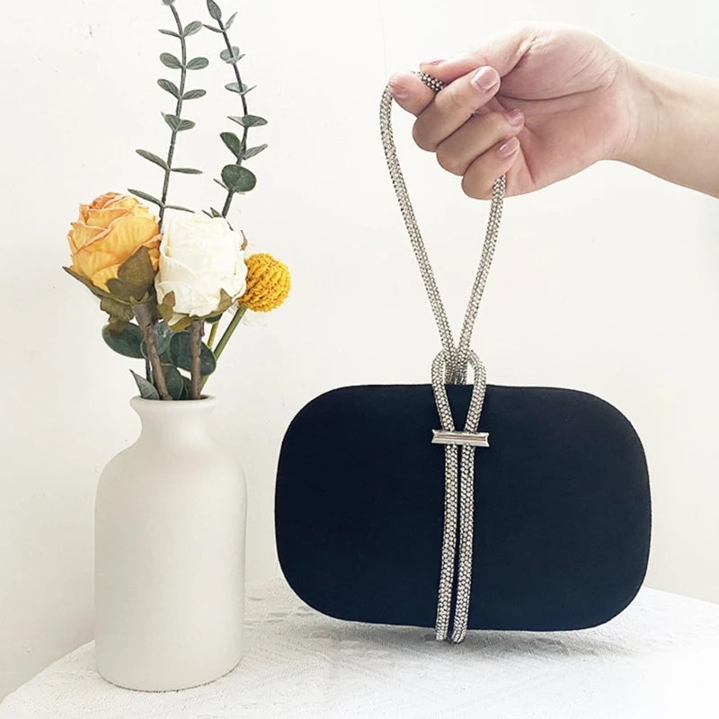 Lady Purse Handle Evening Bag Elegant Party Banquet Wedding Clutches for Women Girl Cocktail Tote Bag Handbag
