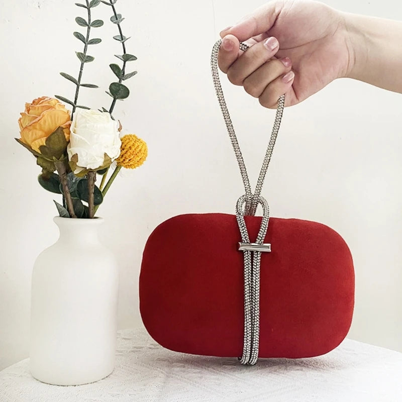Lady Purse Handle Evening Bag Elegant Party Banquet Wedding Clutches for Women Girl Cocktail Tote Bag Handbag