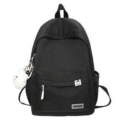 Lady Red Cute Laptop Trendy Female Travel Waterproof BookBag Fashion Women College Backpack Student Girl Kawaii Nylon School Bag