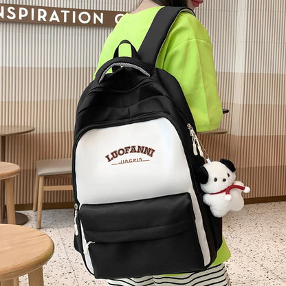 Lady Red High Capacity Nylon Cool Girl Waterproof Travel BookBag Women Laptop School Bag Fashion College Backpack Female Leisure