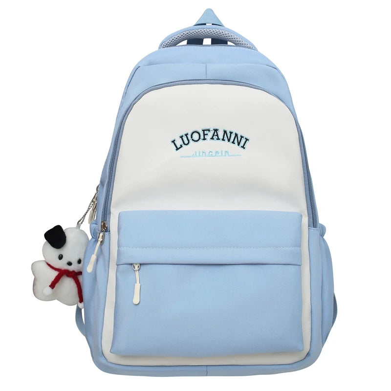 Lady Red High Capacity Nylon Cool Girl Waterproof Travel BookBag Women Laptop School Bag Fashion College Backpack Female Leisure