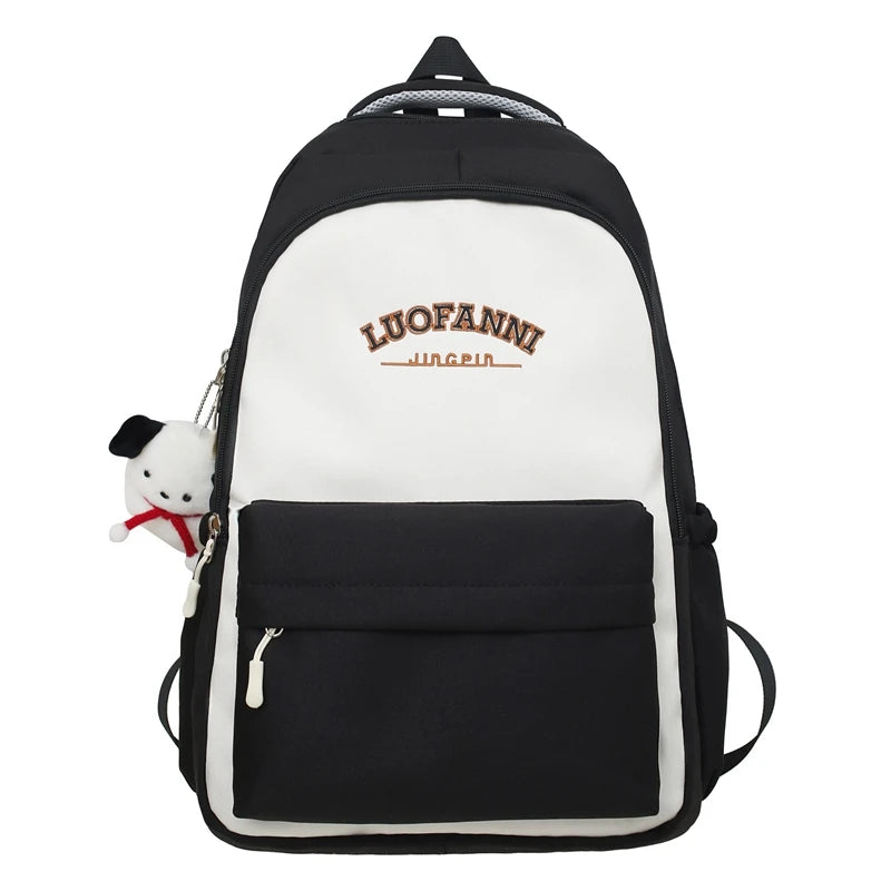 Lady Red High Capacity Nylon Cool Girl Waterproof Travel BookBag Women Laptop School Bag Fashion College Backpack Female Leisure