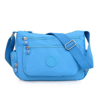 Lady Shoulder Bag Crossbody for Women Waterproof Tote Casual Nylon Purse Handbag RFID Lightweight Messenger Bag