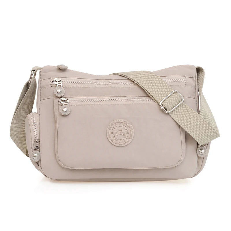 Lady Shoulder Bag Crossbody for Women Waterproof Tote Casual Nylon Purse Handbag RFID Lightweight Messenger Bag